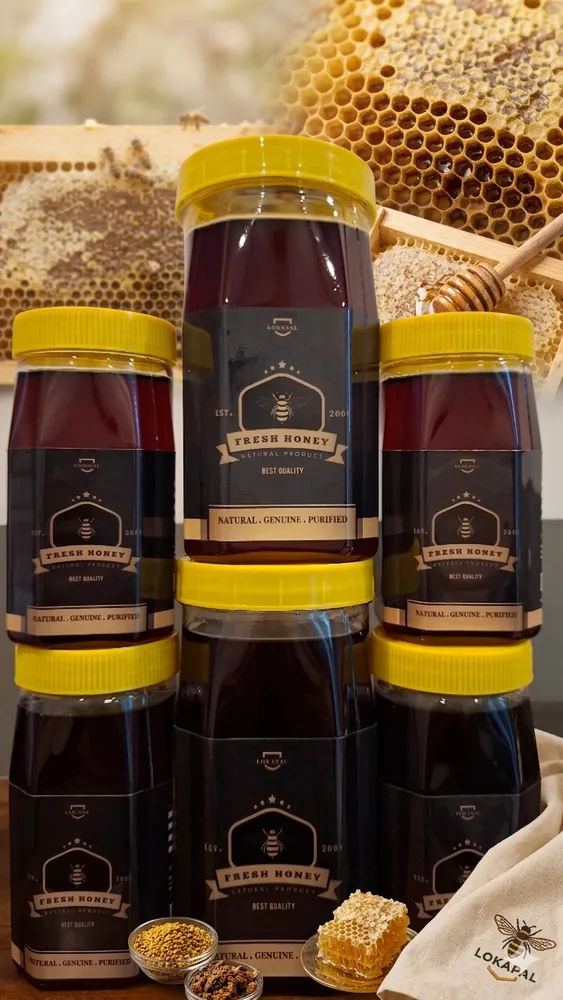 Premium Fresh Honey: 100% Pure & Natural Forest Essence (500g) - Minimally Processed