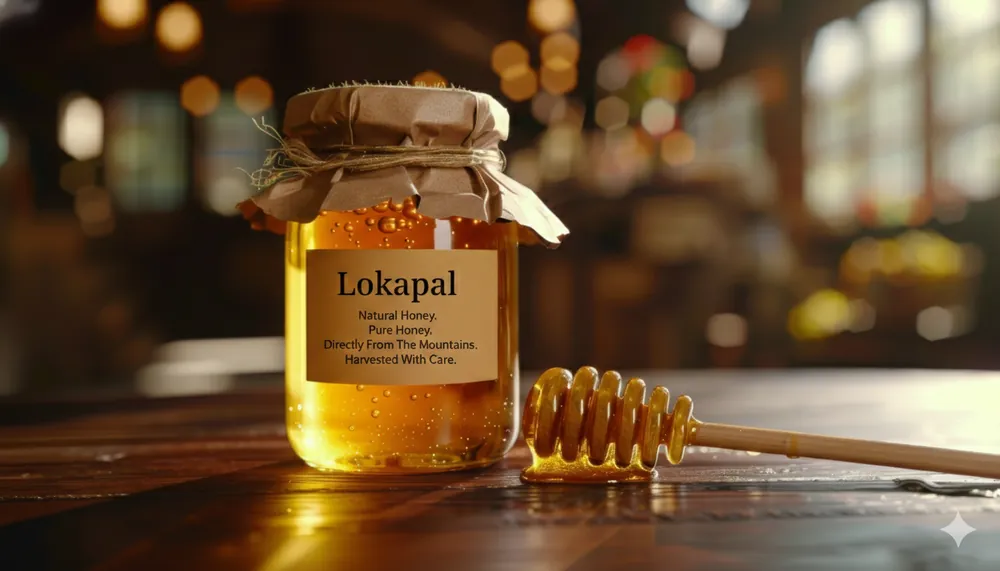 Pure Raw Honey: 100% Natural, Unfiltered, and Unpasteurized (1kg)